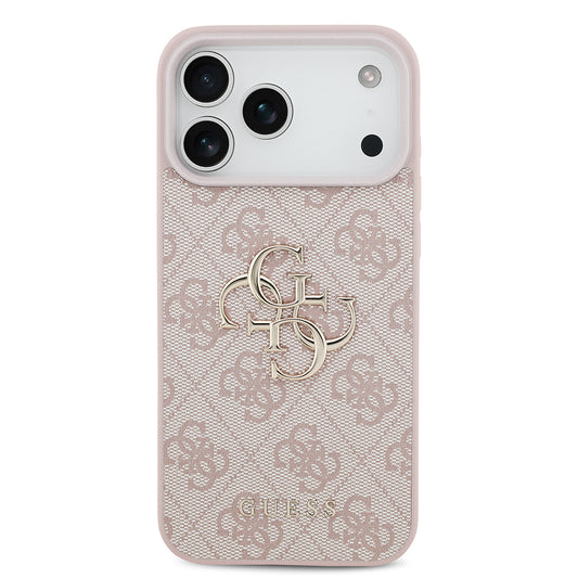 Custodia per Apple iPhone 18 Pro / 17 Pro, Guess, 4G Big Logo, Rosa