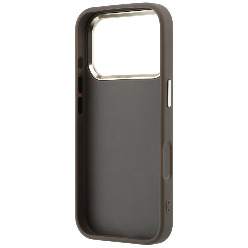 Custodia per Apple iPhone 18 Pro / 17 Pro, Guess, 4G Big Strass Logo, Marrone