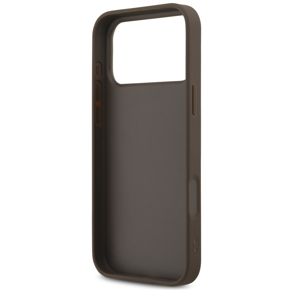 Custodia per Apple iPhone 18 Pro / 17 Pro, Guess, 4G Classic Logo, Marrone