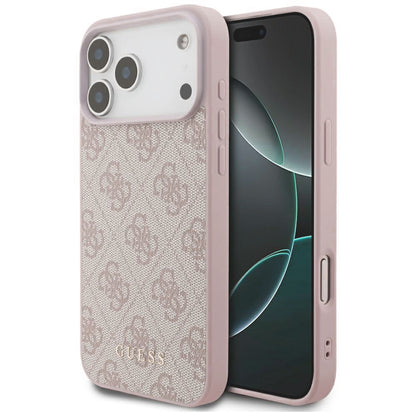 Case for Apple iPhone 18 Pro / 17 Pro, Guess, 4G Classic Logo, Pink