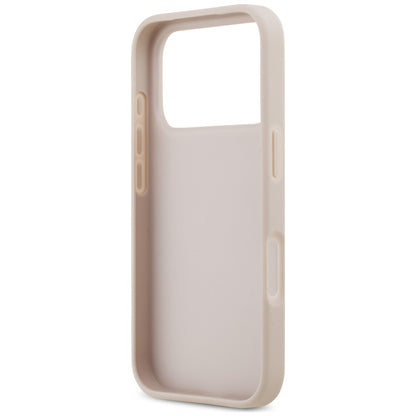 Custodia per Apple iPhone 18 Pro / 17 Pro, Guess, 4G Double Card Triangle, rosa