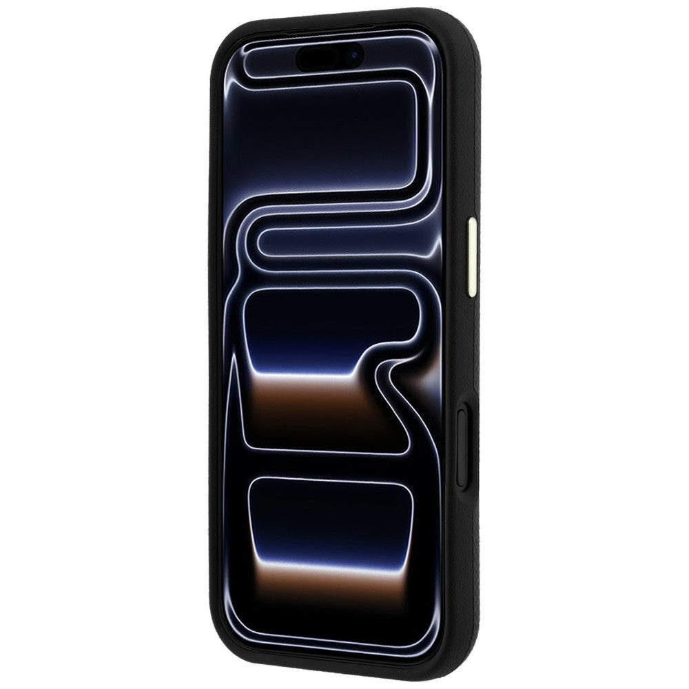 Custodia per Apple iPhone 18 Pro / 17 Pro, Guess, Logo in Resina Grande Granulata, Nera
