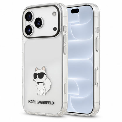 Cover per Apple iPhone 18 Pro / 17 Pro, Karl Lagerfeld, IML Choupette NFT, trasparente