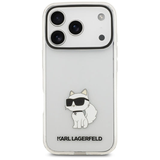Cover per Apple iPhone 18 Pro / 17 Pro, Karl Lagerfeld, IML Choupette NFT, trasparente