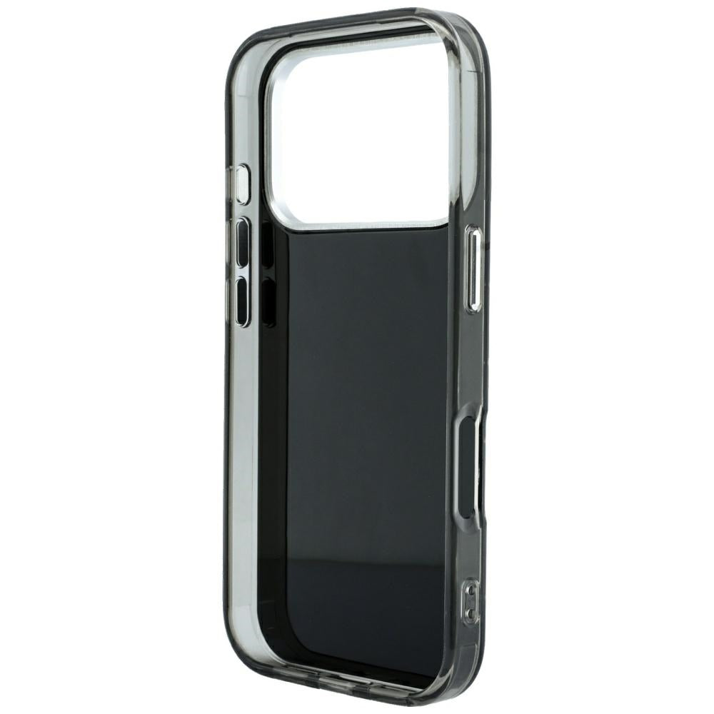 Custodia per Apple iPhone 18 Pro / 17 Pro, Karl Lagerfeld, IML Strass e Logo Elettroplaccato, Nera