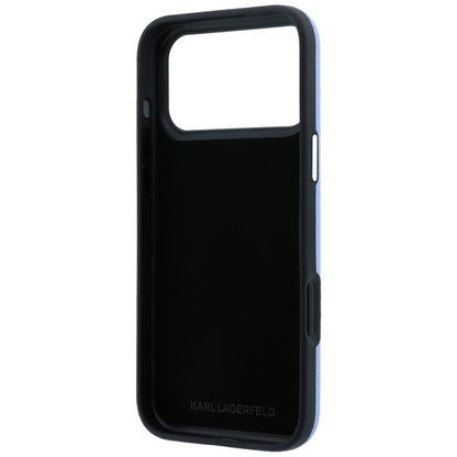 Custodia per Apple iPhone 18 Pro / 17 Pro, Karl Lagerfeld, Smooth Big Resin Signature Logo, Bleu