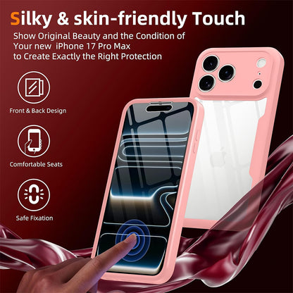 Custodia per Apple iPhone 18 Pro / 17 Pro, Techsuit, ColorVerse 360, Rosa