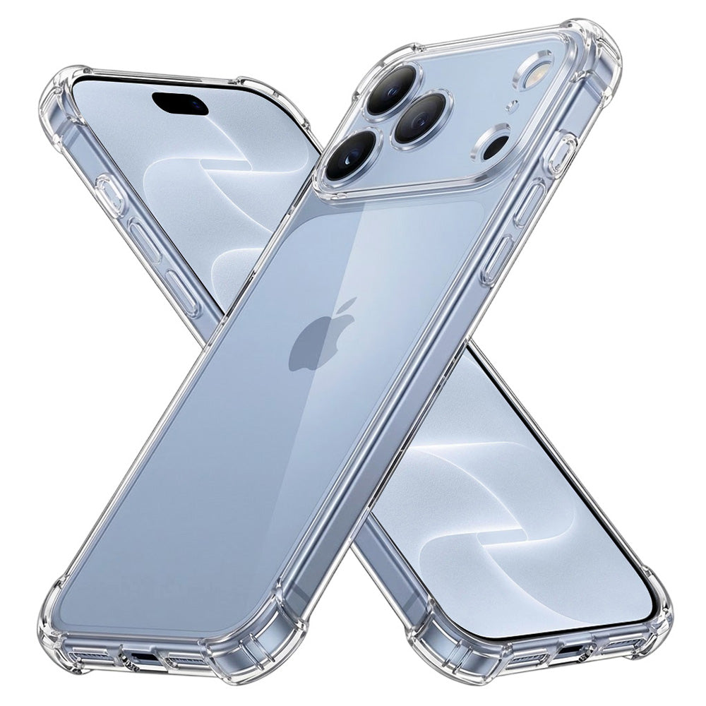 Custodia per Apple iPhone 18 Pro / 17 Pro, Techsuit, Shockproof Clear, Trasparente
