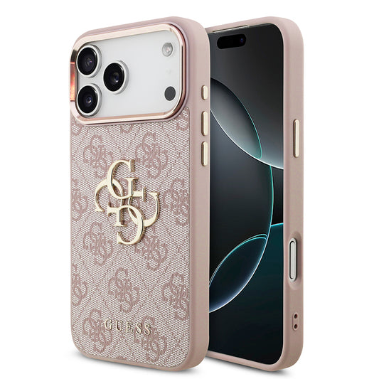 Custodia per Apple iPhone 18 Pro Max / 17 Pro Max, Guess, 4G Big Classic Logo, Rosa