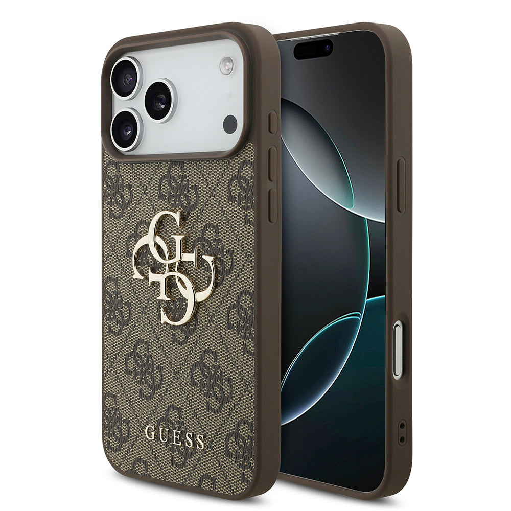 Custodia per Apple iPhone 18 Pro Max / 17 Pro Max, Guess, 4G Big Logo, Marrone