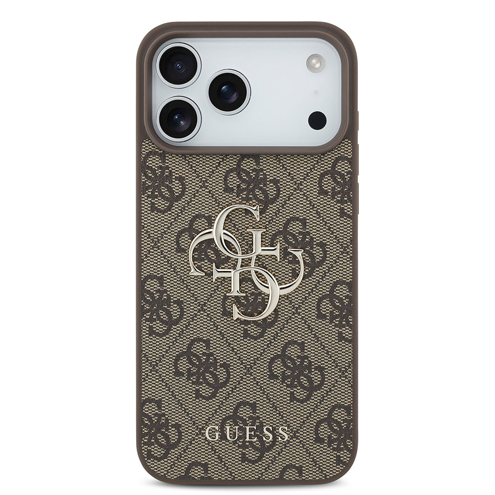 Custodia per Apple iPhone 18 Pro Max / 17 Pro Max, Guess, 4G Big Logo, Marrone