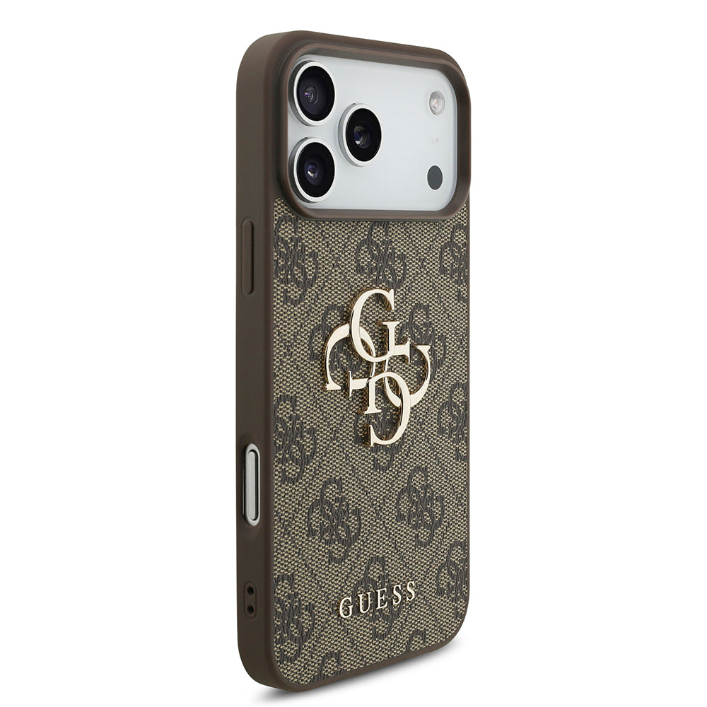 Custodia per Apple iPhone 18 Pro Max / 17 Pro Max, Guess, 4G Big Logo, Marrone