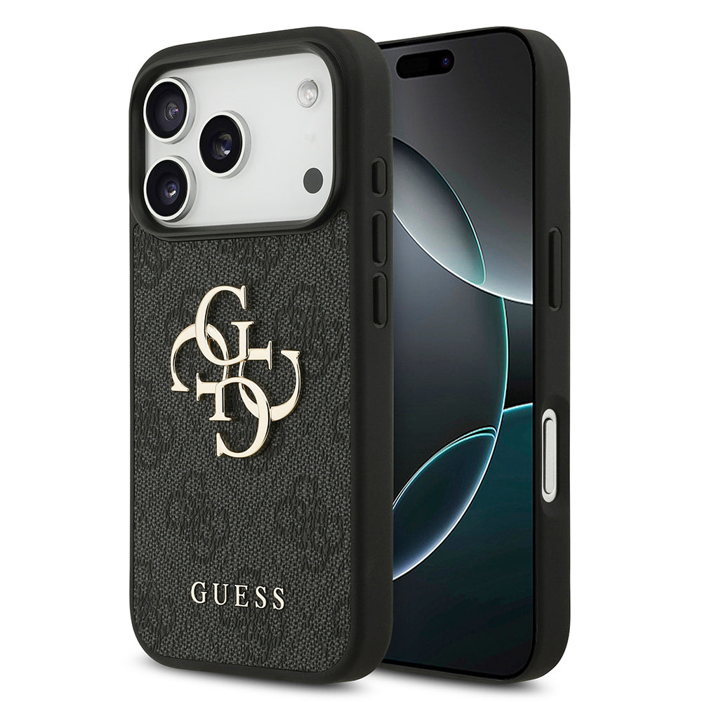 Custodia per Apple iPhone 18 Pro Max / 17 Pro Max, Guess, 4G Big Logo, Nera