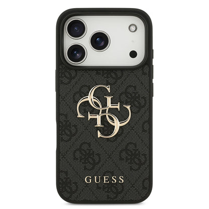 Custodia per Apple iPhone 18 Pro Max / 17 Pro Max, Guess, 4G Big Logo, Nera