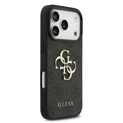 Custodia per Apple iPhone 18 Pro Max / 17 Pro Max, Guess, 4G Big Logo, Nera
