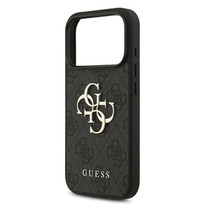 Custodia per Apple iPhone 18 Pro Max / 17 Pro Max, Guess, 4G Big Logo, Nera