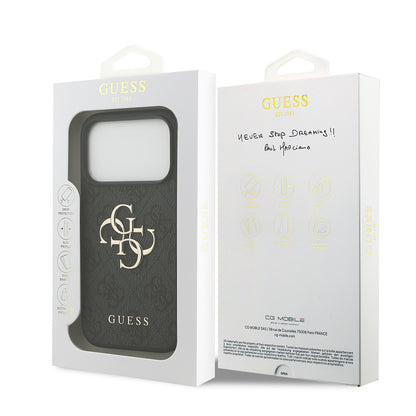 Custodia per Apple iPhone 18 Pro Max / 17 Pro Max, Guess, 4G Big Logo, Nera