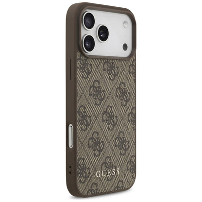 Custodia per Apple iPhone 18 Pro Max / 17 Pro Max, Guess, 4G Classic Logo, Marrone