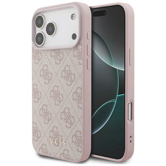 Custodia per Apple iPhone 18 Pro Max / 17 Pro Max, Guess, 4G Classic Logo, Rosa