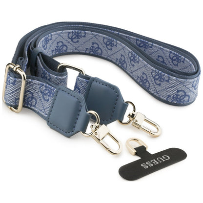 Custodia per Apple iPhone 18 Pro Max / 17 Pro Max, Guess, Big 4G Classic Logo & Big Strap Metal Buttons, Blu