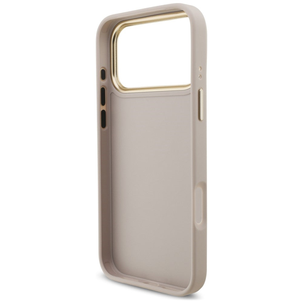 Custodia per Apple iPhone 18 Pro Max / 17 Pro Max, Guess, Big 4G Classic Logo & Big Strap Metal Buttons, rosa