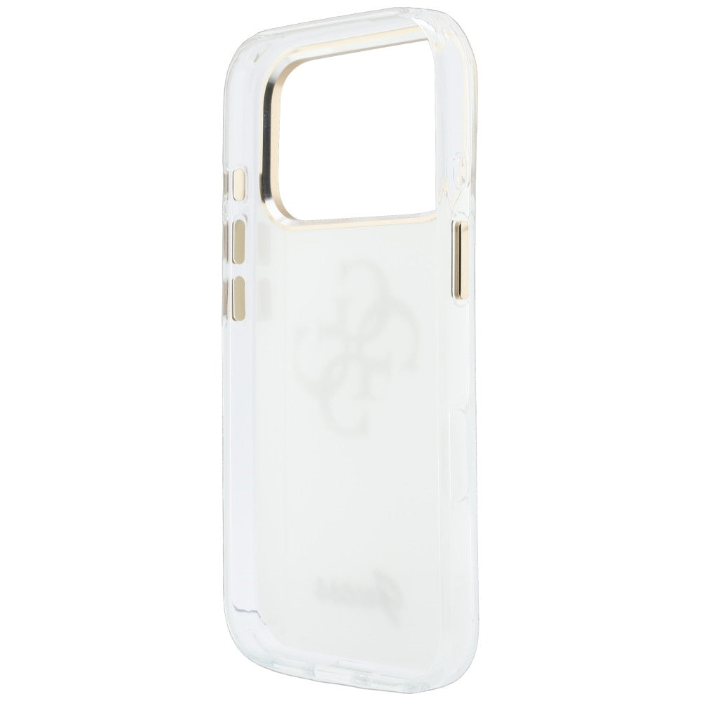 Custodia per Apple iPhone 18 Pro Max / 17 Pro Max, Guess, IML 4G Metal Script, Bianca