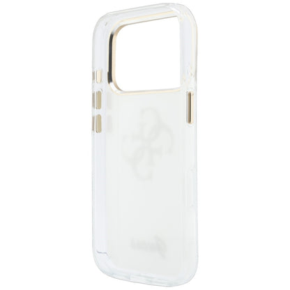 Custodia per Apple iPhone 18 Pro Max / 17 Pro Max, Guess, IML 4G Metal Script, Bianca