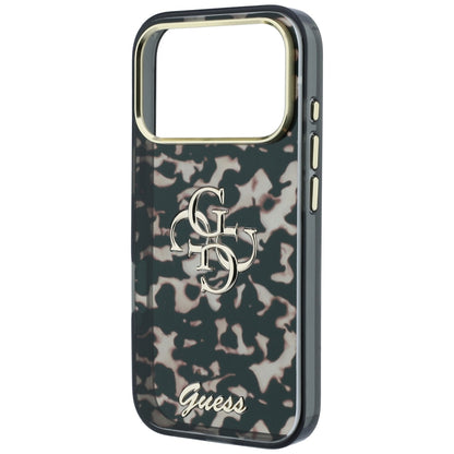 Custodia per Apple iPhone 18 Pro Max / 17 Pro Max, Guess, IML 4G Metal Script, Marrone