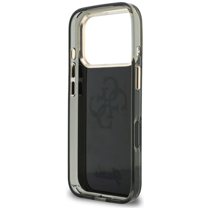 Custodia per Apple iPhone 18 Pro Max / 17 Pro Max, Guess, IML 4G Metal Script, Nera