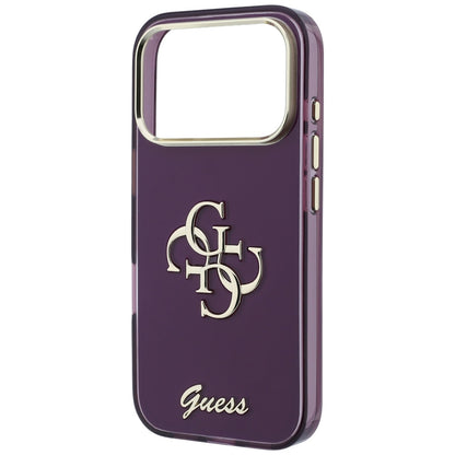 Custodia per Apple iPhone 18 Pro Max / 17 Pro Max, Guess, IML 4G Metal Script, Vinaccia
