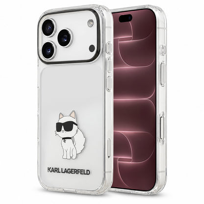 Cover per Apple iPhone 18 Pro Max / 17 Pro Max, Karl Lagerfeld, IML Choupette NFT, trasparente