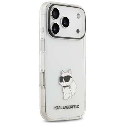 Cover per Apple iPhone 18 Pro Max / 17 Pro Max, Karl Lagerfeld, IML Choupette NFT, trasparente