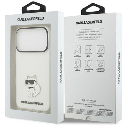 Cover per Apple iPhone 18 Pro Max / 17 Pro Max, Karl Lagerfeld, IML Choupette NFT, trasparente