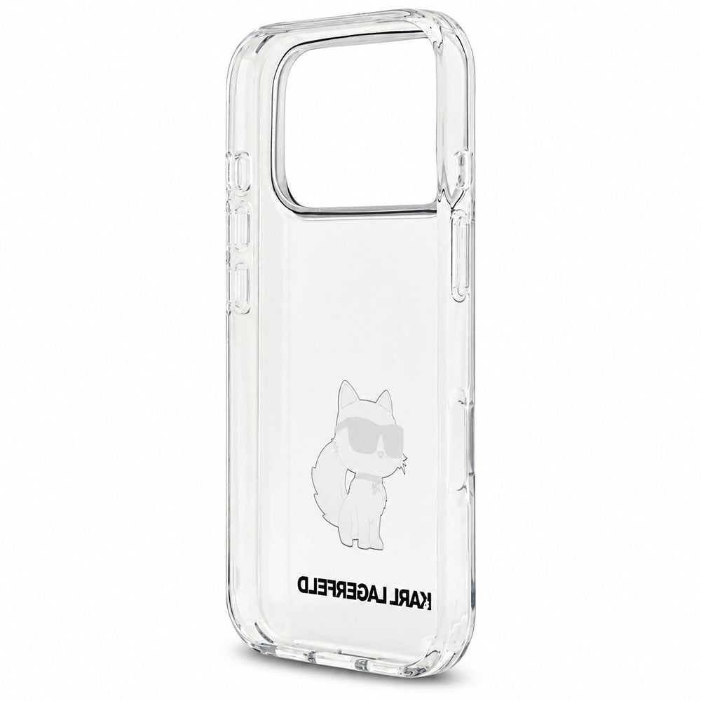 Cover per Apple iPhone 18 Pro Max / 17 Pro Max, Karl Lagerfeld, IML Choupette NFT, trasparente