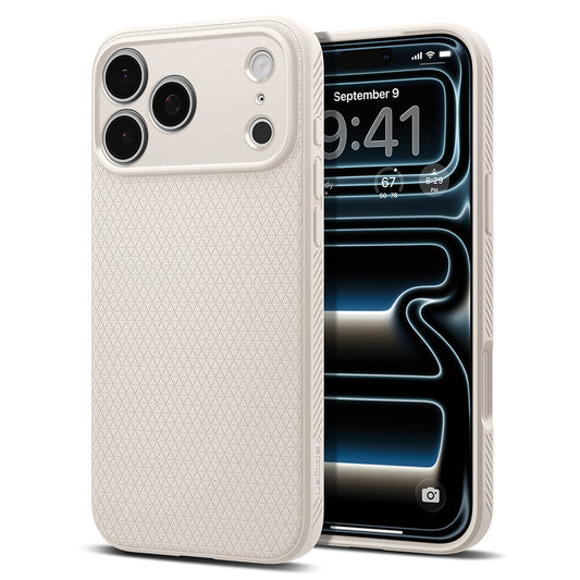 Case for Apple iPhone 18 Pro Max / 17 Pro Max, Spigen, Liquid Air, Beige ACS12114