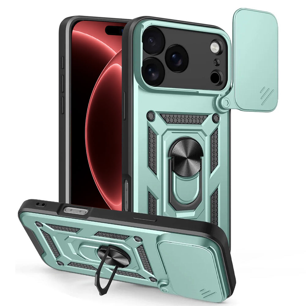 Custodia per Apple iPhone 18 Pro Max / 17 Pro Max, Techsuit, CamShield, Verde