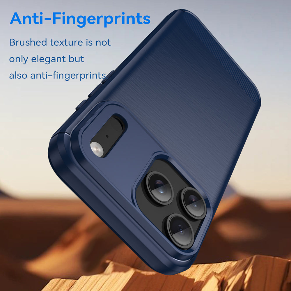 Custodia per Apple iPhone 18 Pro Max / 17 Pro Max, Techsuit, Carbonio, Blu