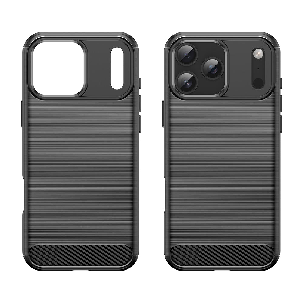 Custodia per Apple iPhone 18 Pro Max / 17 Pro Max, Techsuit, Carbonio, Nera