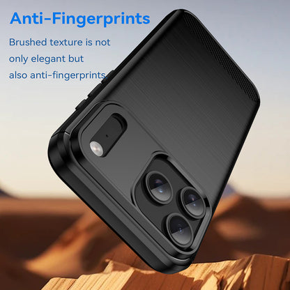 Custodia per Apple iPhone 18 Pro Max / 17 Pro Max, Techsuit, Carbonio, Nera