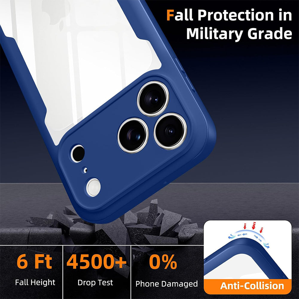 Custodia per Apple iPhone 18 Pro Max / 17 Pro Max, Techsuit, ColorVerse 360, Blu