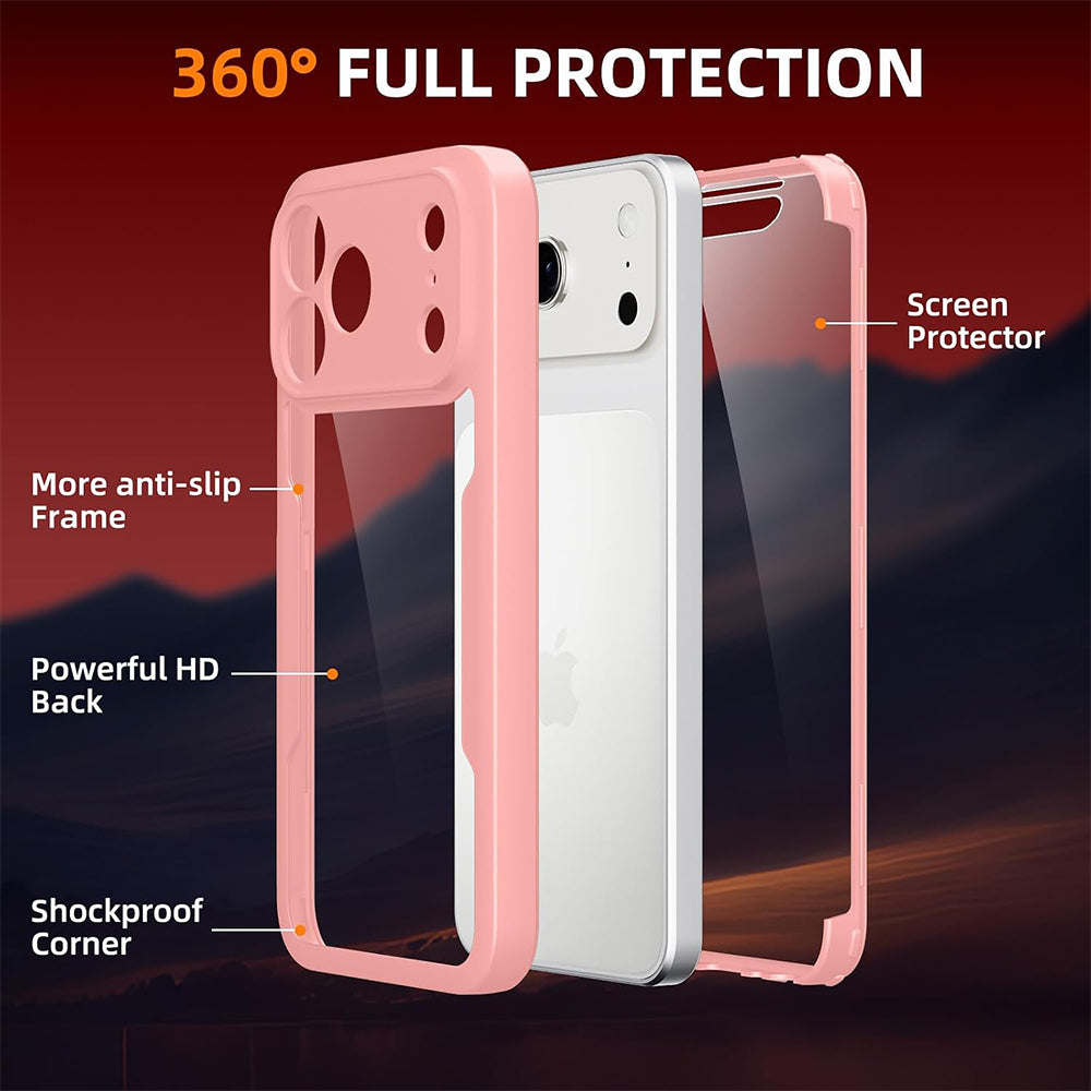 Custodia per Apple iPhone 18 Pro Max / 17 Pro Max, Techsuit, ColorVerse 360, Rosa
