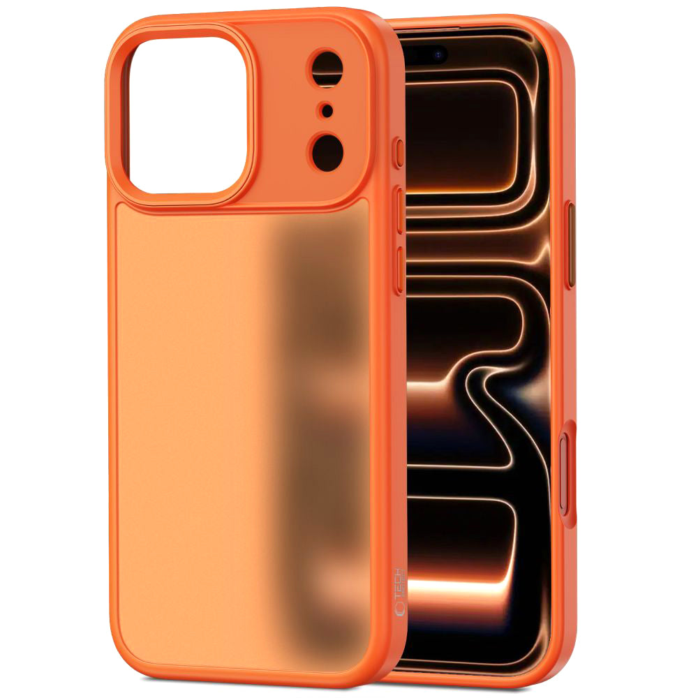 Custodia per Apple iPhone 17 Pro Max, Tech-Protect, Magmat, Arancione Opaco