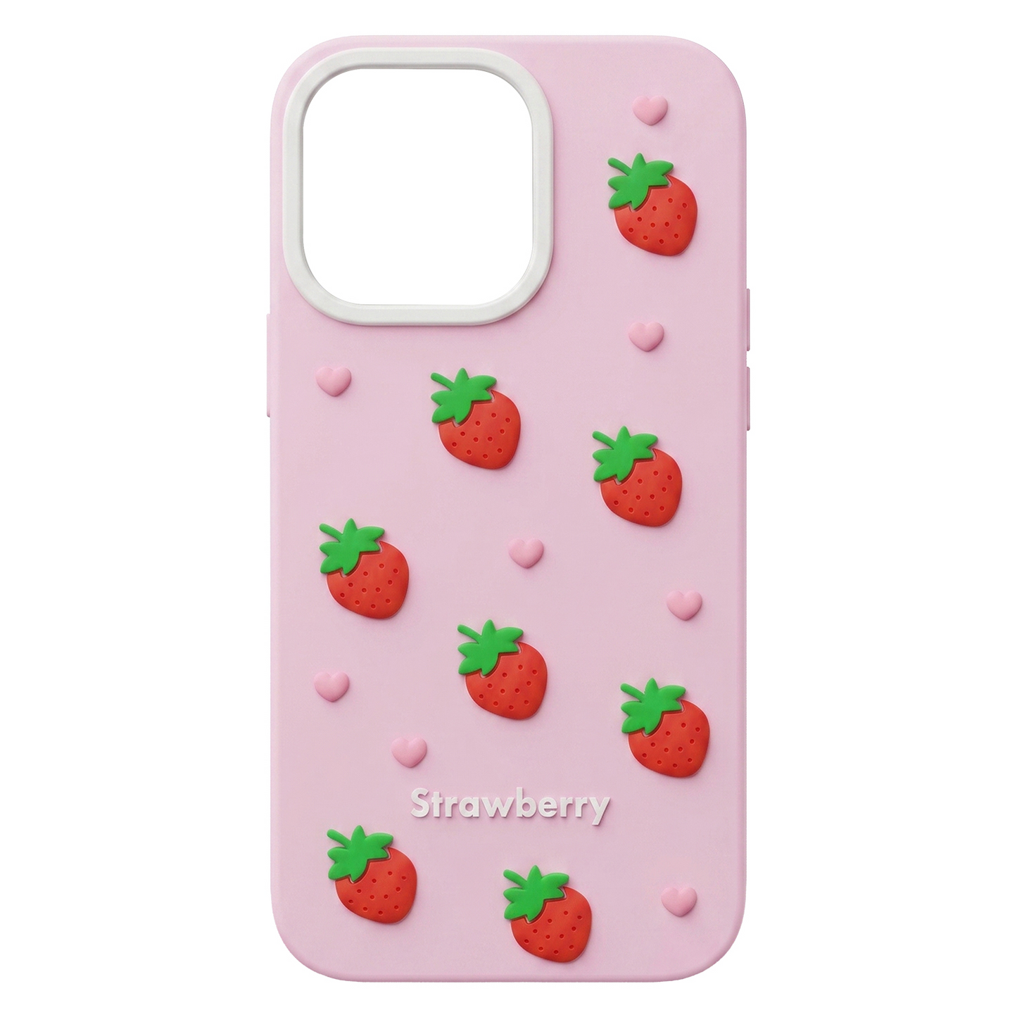 Custodia per Apple iPhone 15 Pro / 14 Pro, OEM, Strawberry, Rosa
