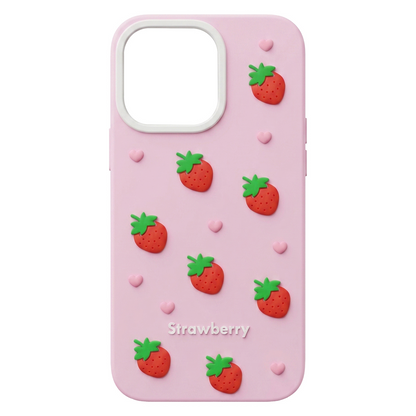 Custodia per Apple iPhone 17 Pro, OEM, Strawberry, Rosa