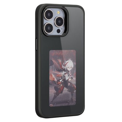 Custodia per Apple iPhone 15 Pro, OEM, Display Personalizzato E-Ink, Nera
