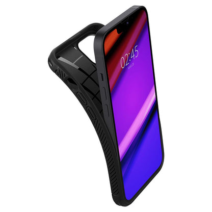 Custodia per Apple iPhone 13, Spigen, Rugged Armor, Nera ACS03518