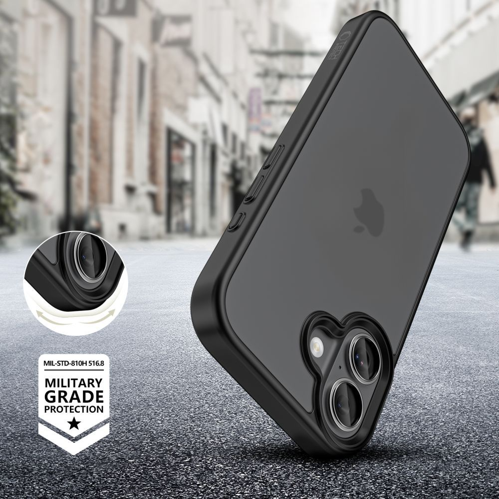 Custodia per Apple iPhone 17, Tech-Protect, Magmat, Nera Opaca