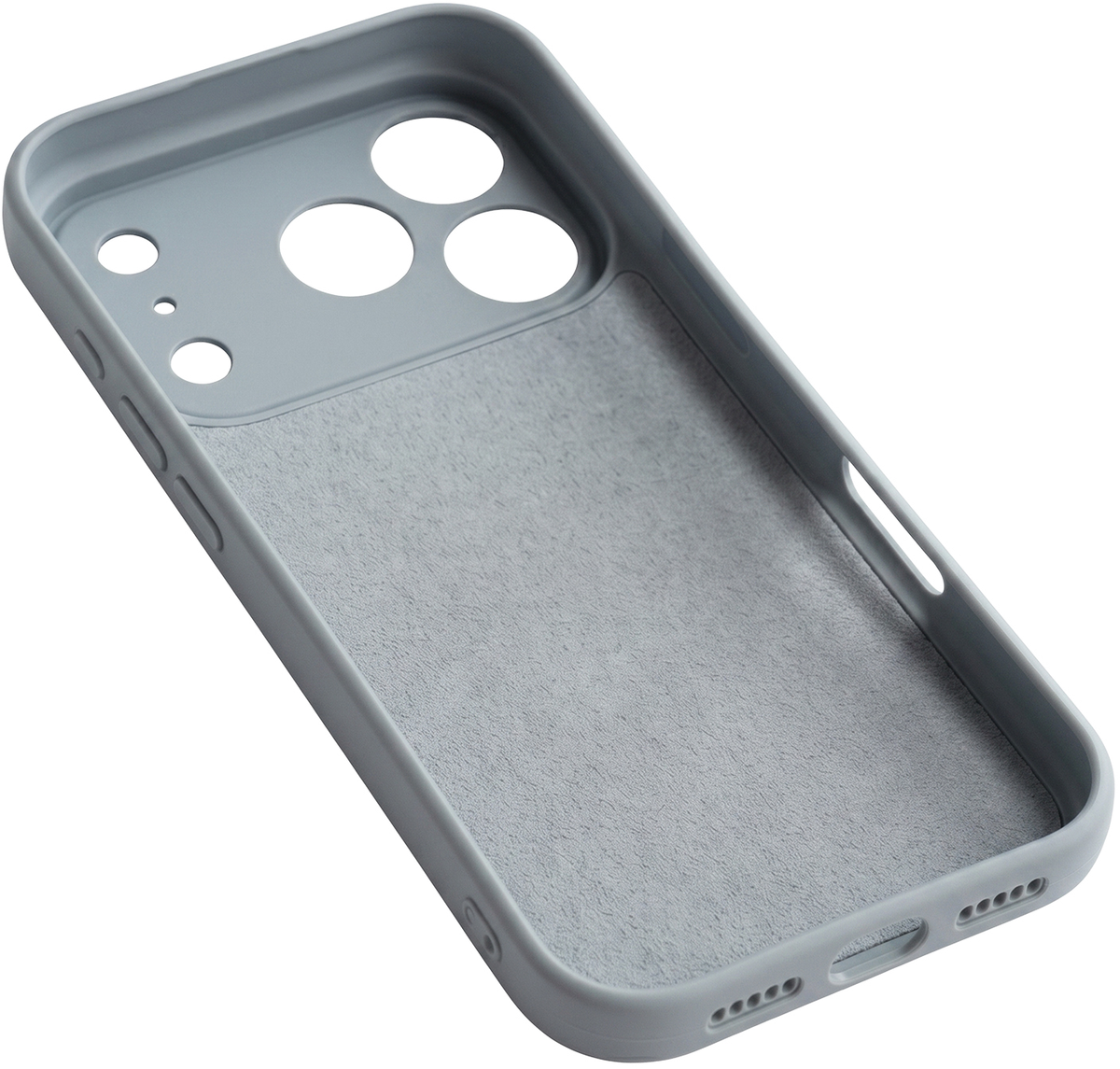 Custodia per Apple iPhone 17 Pro, OEM, Silicone, Grigio
