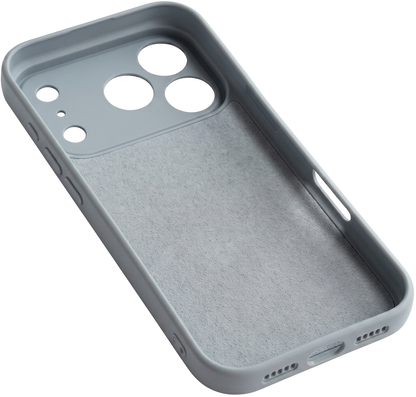 Custodia per Apple iPhone 17 Pro, OEM, Silicone, Grigio