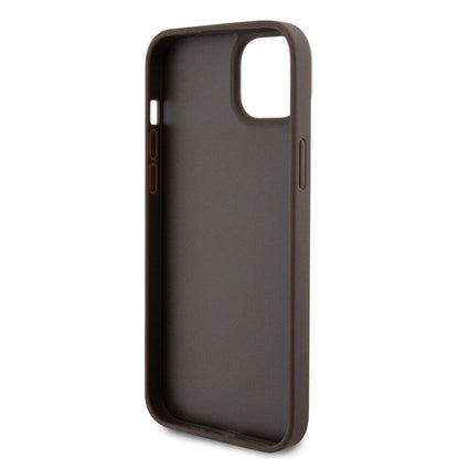 Custodia per Apple iPhone 15 Plus, Guess, Crossbody 4G Metal Logo, Marrone, Ricondizionata
